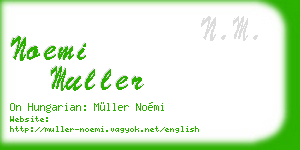 noemi muller business card